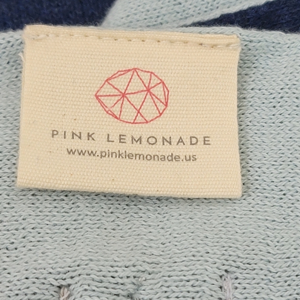 Pink lemonade navy blanket
